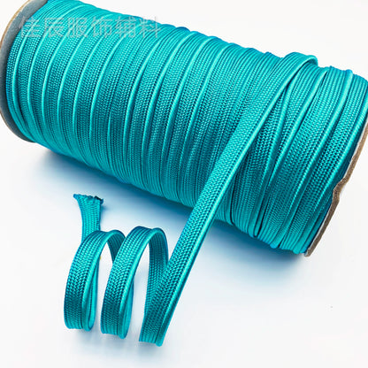 3849 Spot 39 colores 1 cm borde fino cinta maestra de seda brillante tira de brotes ribete cuerda borde incrustado tira cincha accesorios de ropa