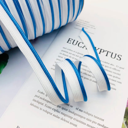 Cinta adhesiva de seda brillante de 1 cm, 41 colores, con borde incrustado, para decoración de hogar, textiles, accesorios de ropa, 3847