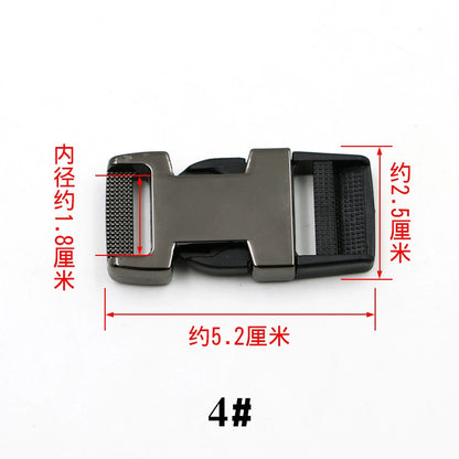 3526★ Hebilla de mochila con cierre de equipaje Hebilla de ajuste de bolsa Hebilla de herraje de metal Hebilla de accesorios para bolsa de cintura Hebilla de mochila