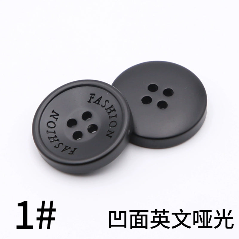 3445★ Botones redondos negros para abrigos, botones para chaquetas de traje para hombres y mujeres, accesorios versátiles para gabardinas y botones superiores.
