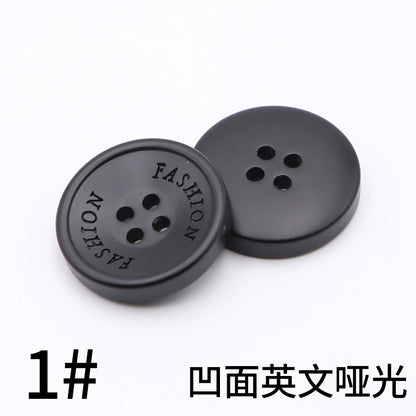 3445★ Botones redondos negros para abrigos, botones para chaquetas de traje para hombres y mujeres, accesorios versátiles para gabardinas y botones superiores.