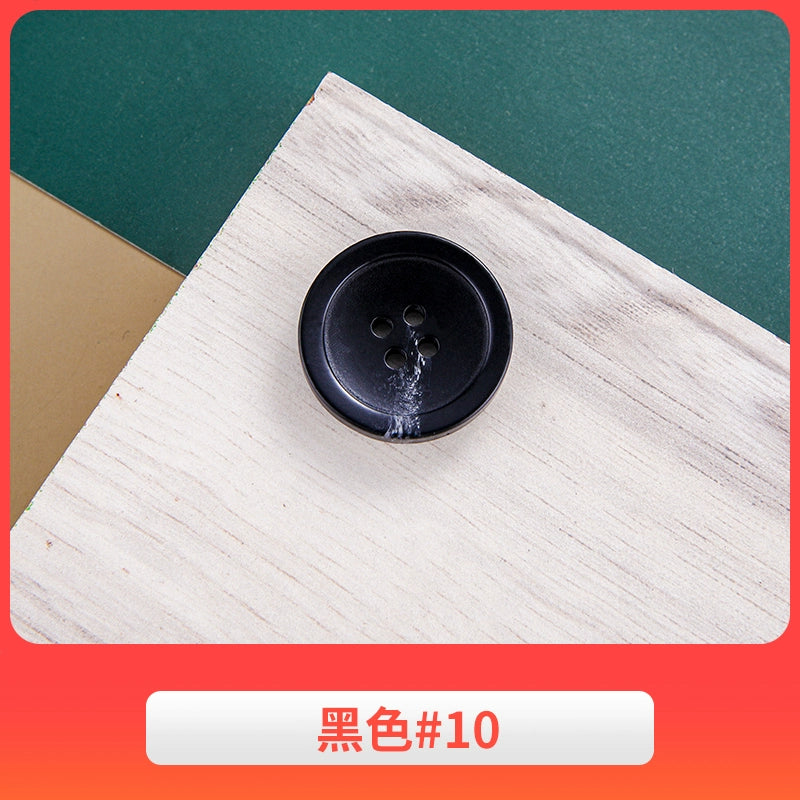 3444★ Gabardina negra con botones redondos para hombre, traje de pantalón, botones versátiles para mujer, ropa de traje