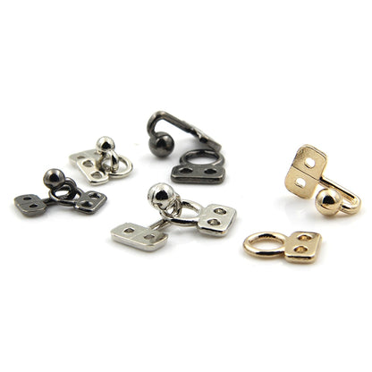 3515★ Botón de estilo metálico, botón de abrigo de visón, botón de cuello con gancho, botón oculto invisible, botón de cuello con gancho, botón de piel, botón