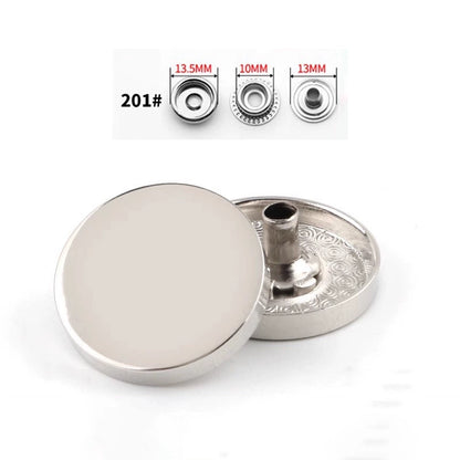 3411★  Metal high-end clothes clothing mother and child buttons jacket hidden buttons round coat down jacket buttons buttons buttons buttons