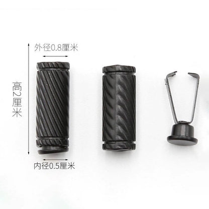 3546 Suéter Sombrero Cuerda Cabeza Botón Pantalones Cintura Cuerda Hebilla Metal Cabeza Ropa Cinturón Cuerda Tope Accesorios