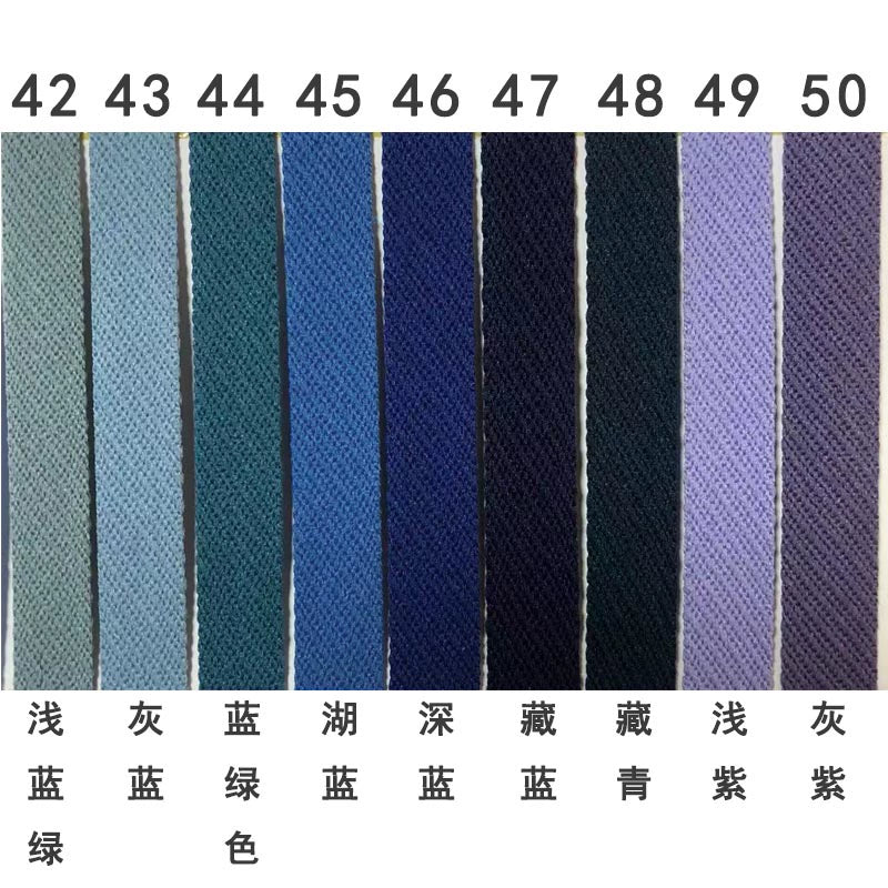 3879 50 colores en stock 1 cm de sarga de color, tira de presión para borde de cuello trasero, accesorios, tira de ribete para escote, tira lateral para ropa