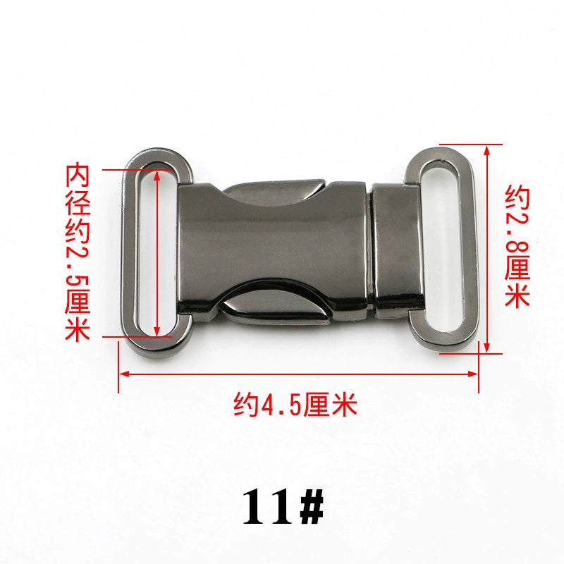 3526★ Hebilla de mochila con cierre de equipaje Hebilla de ajuste de bolsa Hebilla de herraje de metal Hebilla de accesorios para bolsa de cintura Hebilla de mochila