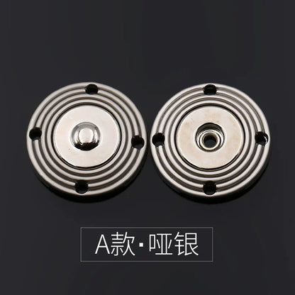 3476★ Abrigo con botón oculto y botón a presión redondo para mujer, gabardina con botones de lana de visón y cachemira, botones de lana para niño y madre