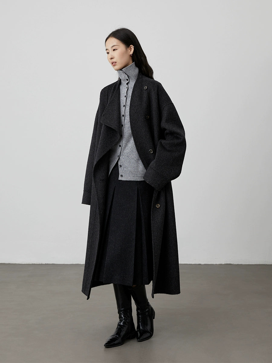 [Yuan Paixi Skirt] CAREMIND Reg pleated skirt black autumn new skirt women's pleated skirt