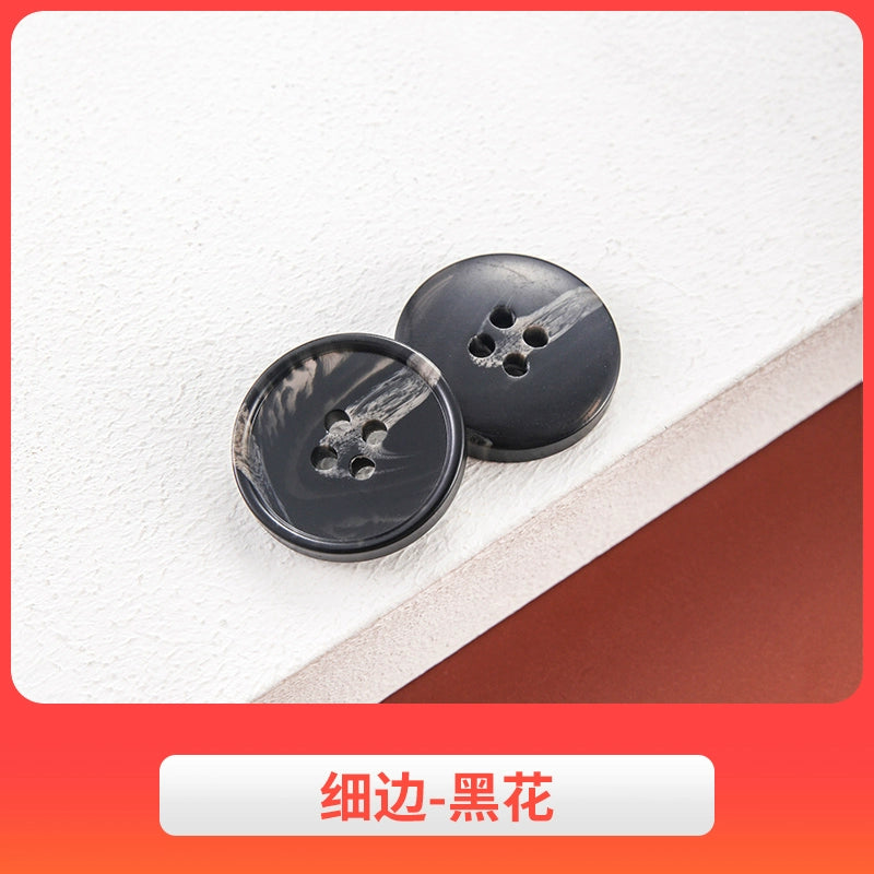 3442★ Botones de abrigo de lana, botones de gabardina, botones de pantalón de traje de hombre, botones redondos de resina semimate