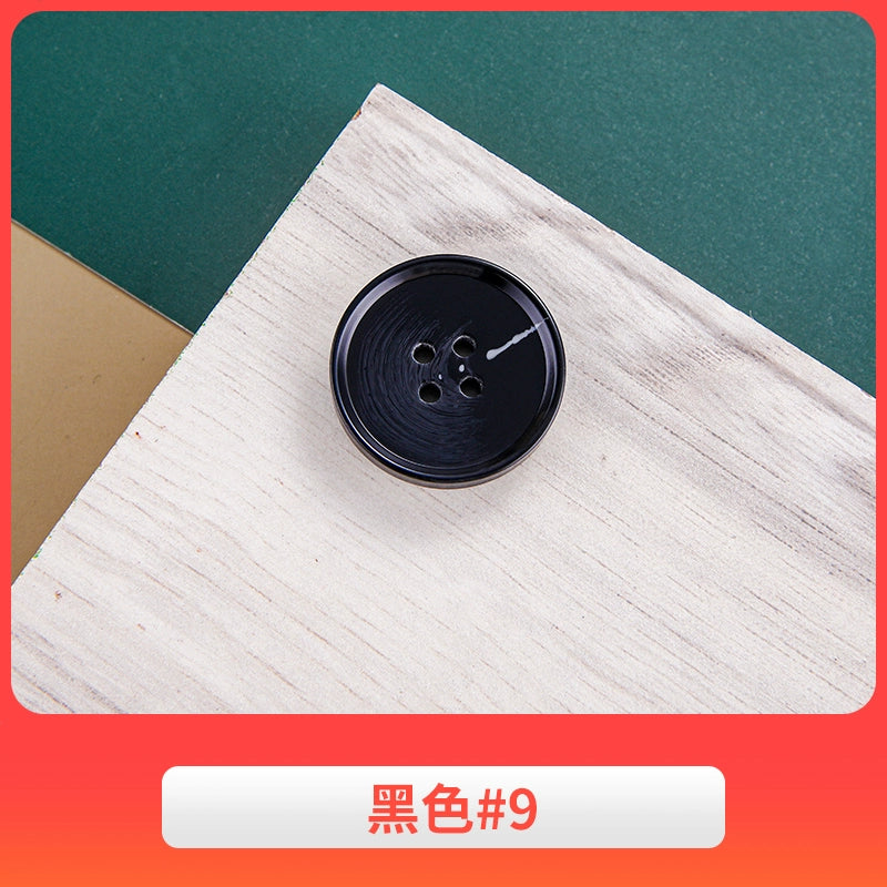 3444★ Gabardina negra con botones redondos para hombre, traje de pantalón, botones versátiles para mujer, ropa de traje