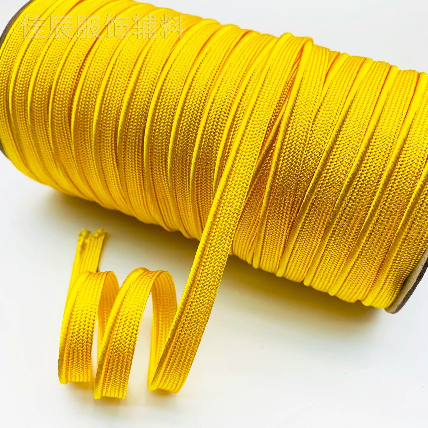 3849 Spot 39 colores 1 cm borde fino cinta maestra de seda brillante tira de brotes ribete cuerda borde incrustado tira cincha accesorios de ropa