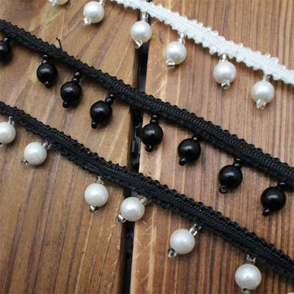 3734★ Colgante Borla Perla Encaje Accesorios Cortina Falda Accesorios Ropa Textiles para el hogar DIY Accesorios Hechos a mano Decoración de ropa