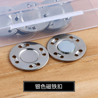 3473★ Hebilla magnética de metal Hebilla magnética Bolso con botón magnético fuerte sin costuras Hebilla de succión Abrigo Botón oculto Accesorios de billetera