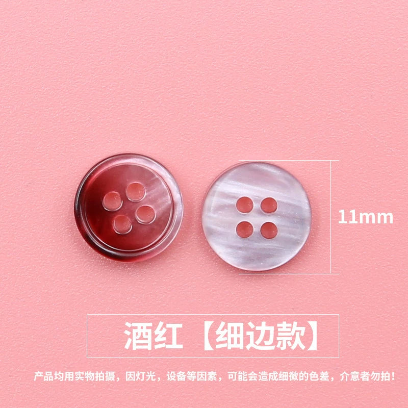 3345★  Color resin shirt buttons women's coat shirt buttons fashion round top clothes trench coat small button accessories
