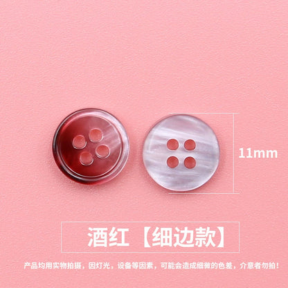 3345★  Color resin shirt buttons women's coat shirt buttons fashion round top clothes trench coat small button accessories
