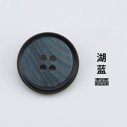 3439★ Abrigo de traje para mujer, botones decorativos de alta gama, botones redondos, ropa, chaqueta, suéter, traje, botones negros, botones de resina