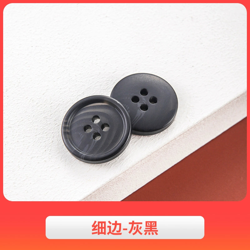 3442★ Botones de abrigo de lana, botones de gabardina, botones de pantalón de traje de hombre, botones redondos de resina semimate