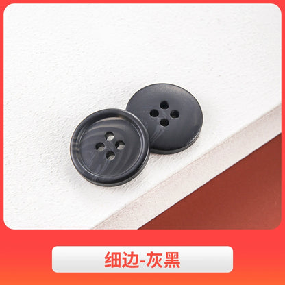 3442★ Botones de abrigo de lana, botones de gabardina, botones de pantalón de traje de hombre, botones redondos de resina semimate