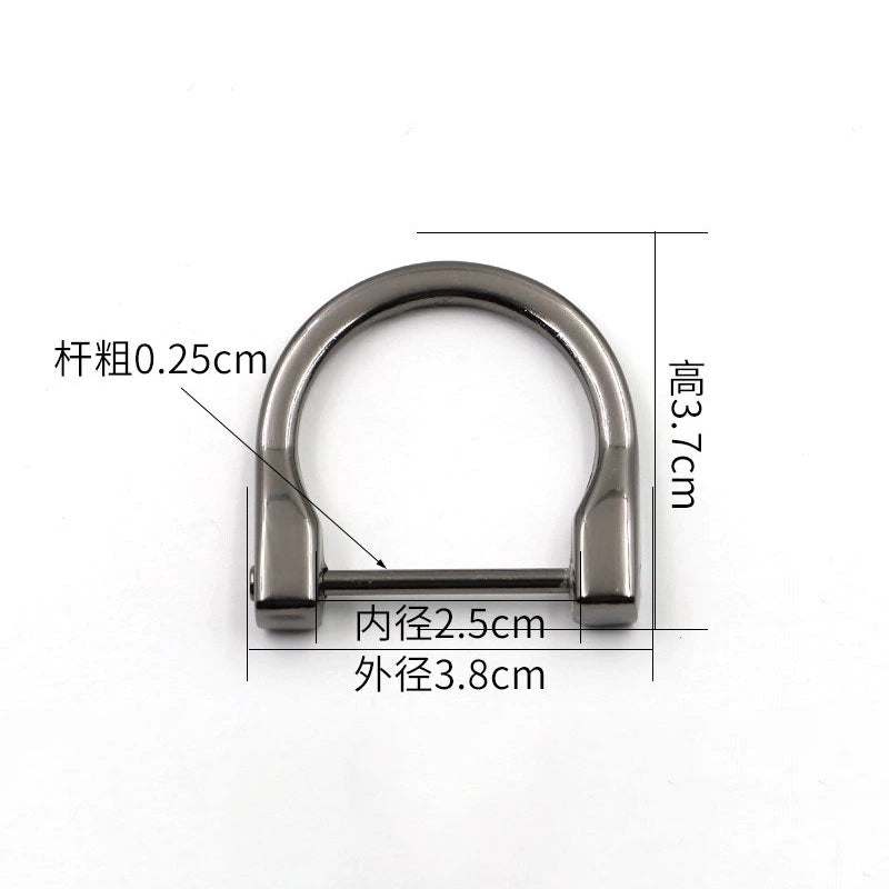 3518★ Botones para bolsos de mujer, accesorios para bolsos, tornillos, herrajes, hebillas metálicas DIY, tornillos, botones D, botones de ajuste, botones de herradura