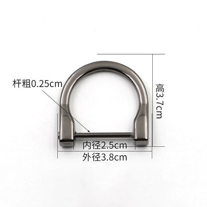 3518★ Botones para bolsos de mujer, accesorios para bolsos, tornillos, herrajes, hebillas metálicas DIY, tornillos, botones D, botones de ajuste, botones de herradura