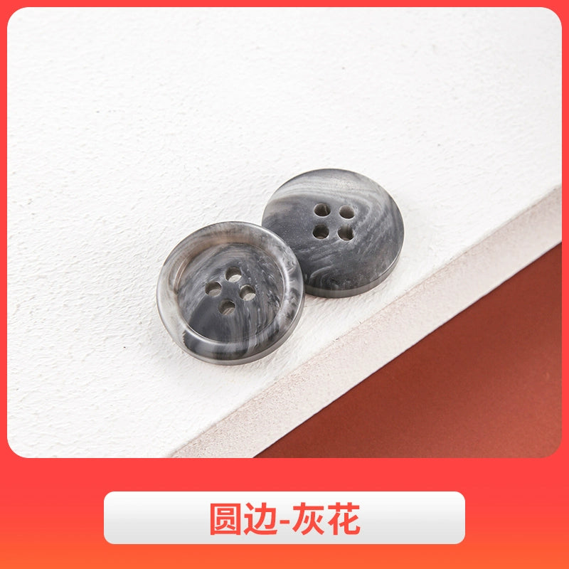 3442★ Botones de abrigo de lana, botones de gabardina, botones de pantalón de traje de hombre, botones redondos de resina semimate