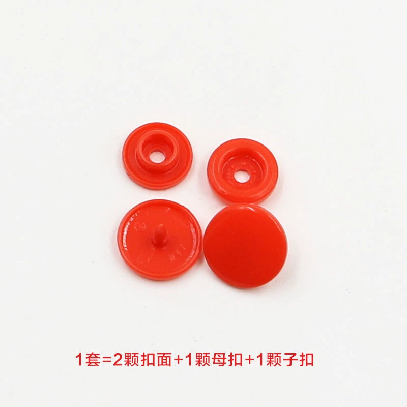 3413★  Plastic four-in-one buckle special button for colored baby clothes, seam-free hidden button, baby buckle nail button, mother and child buckle