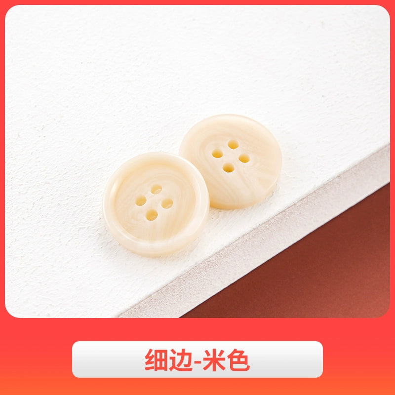 3442★ Botones de abrigo de lana, botones de gabardina, botones de pantalón de traje de hombre, botones redondos de resina semimate