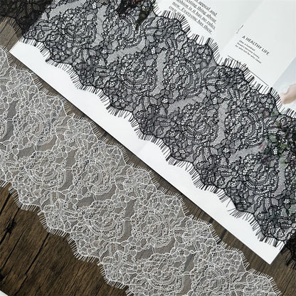 3758 Ancho 15CM Encaje de pestañas de alta calidad DIY Ropa Vestido de novia Ropa de cama Material de empalme decorativo