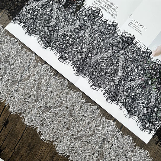 3758 Ancho 15CM Encaje de pestañas de alta calidad DIY Ropa Vestido de novia Ropa de cama Material de empalme decorativo