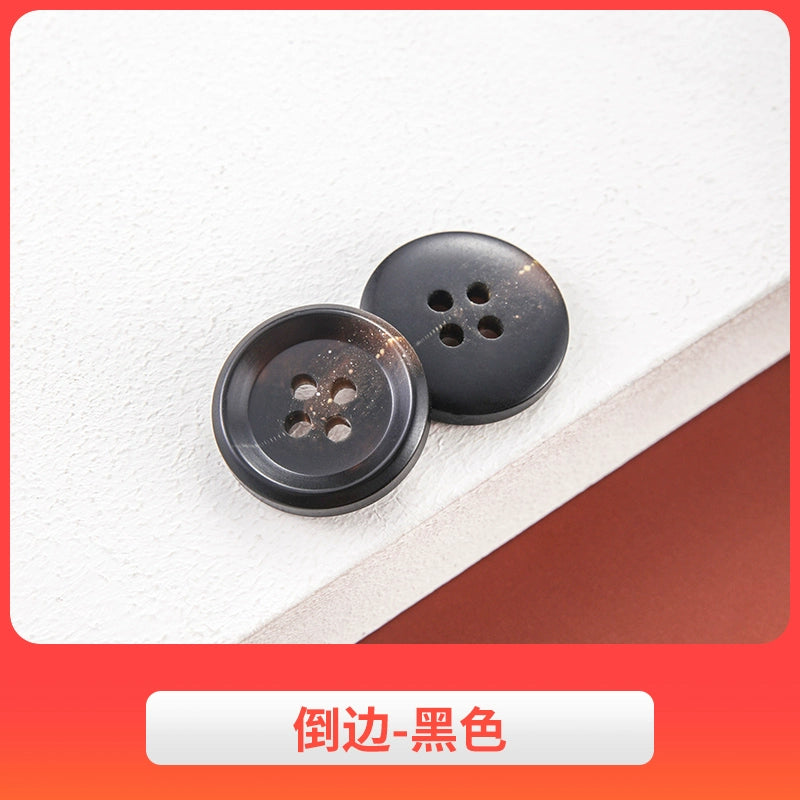 3442★ Botones de abrigo de lana, botones de gabardina, botones de pantalón de traje de hombre, botones redondos de resina semimate