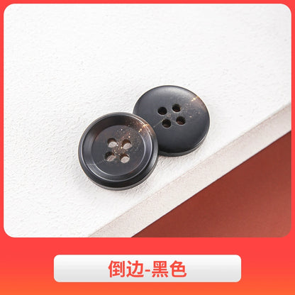 3442★ Botones de abrigo de lana, botones de gabardina, botones de pantalón de traje de hombre, botones redondos de resina semimate