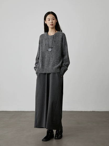 [Sculptural silhouette] CAREMIND loose V-neck vest dress sleeveless vest stacked atmosphere skirt