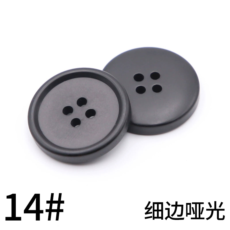 3445★ Botones redondos negros para abrigos, botones para chaquetas de traje para hombres y mujeres, accesorios versátiles para gabardinas y botones superiores.