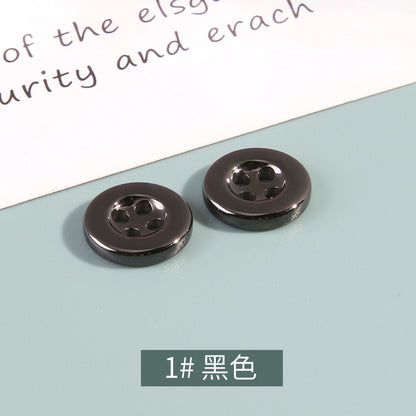 3337★  Four-eye round ceramic button men's and women's shirts cardigan cuffs neckline high-end buttons children's clothes button accessories