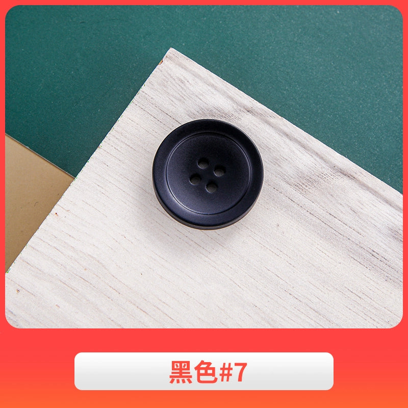 3444★ Gabardina negra con botones redondos para hombre, traje de pantalón, botones versátiles para mujer, ropa de traje