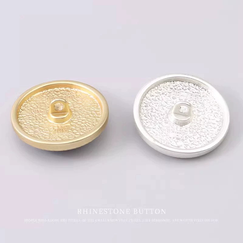 3256★  Coat buttons high-end clothes jacket sweater trench coat top metal buttons gold black round decorative accessories buttons