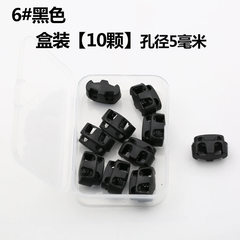 3534★ Nueva hebilla de ajuste de campana colgante de plástico, hebilla de resorte, hebilla de ajuste elástico, hebilla de cuerda, hebilla de cuerda pasante, hebilla de nariz de cerdo, chaqueta de plumas