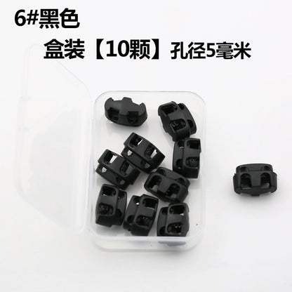 3534★ Nueva hebilla de ajuste de campana colgante de plástico, hebilla de resorte, hebilla de ajuste elástico, hebilla de cuerda, hebilla de cuerda pasante, hebilla de nariz de cerdo, chaqueta de plumas