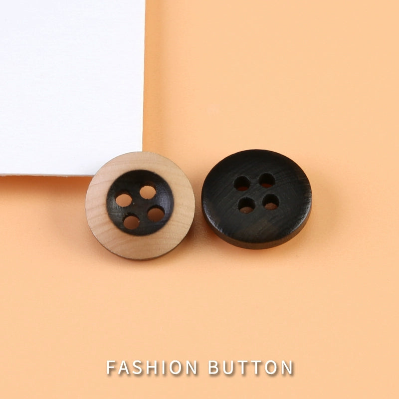 3329★  Fashion blouse buttons clothes cuffs small fragrant decorative buttons high-end cardigan sweater wooden round buttons