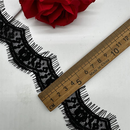 3777 ancho 4-5cm exquisito encaje de pestañas pequeñas DIY tela hecha a mano ropa interior falda cuello accesorios decorativos