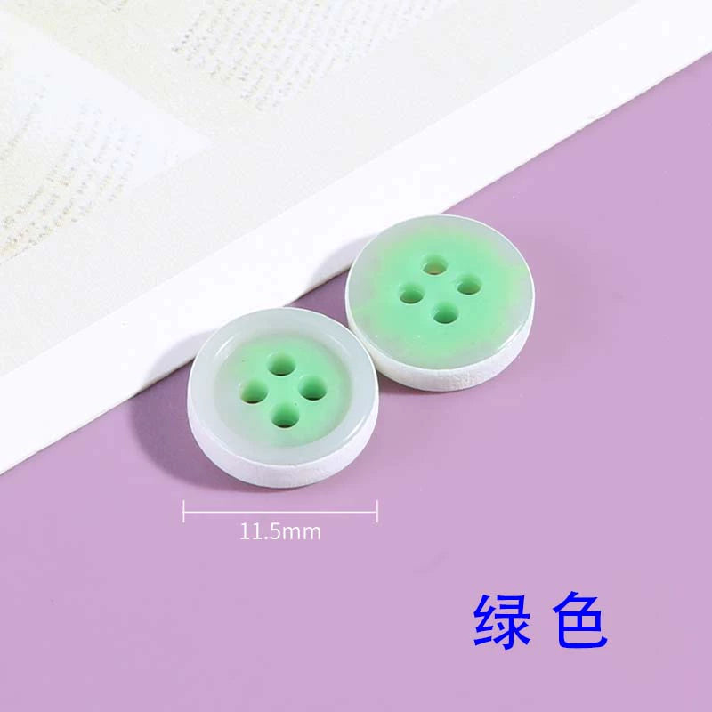 3339★  Resin shirt shirt men's and women's two-color buttons high-end clothes decorative buttons chiffon top small dress buttons