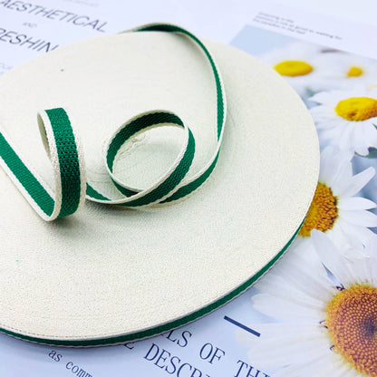 Cinta de jacquard intercolor de rayas de 1 cm, cinta de colores, tira de ribete, tira de prensado para dobladillos de ropa, accesorios de ropa