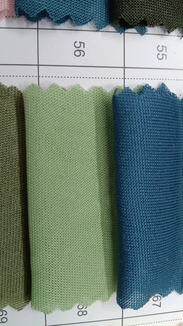 3905 Tejido elástico de verano, tejido fino de punto, forro de falda, tejido de imprimación absorbente de sudor, tejido de punto de una sola cara de alta elasticidad 8031