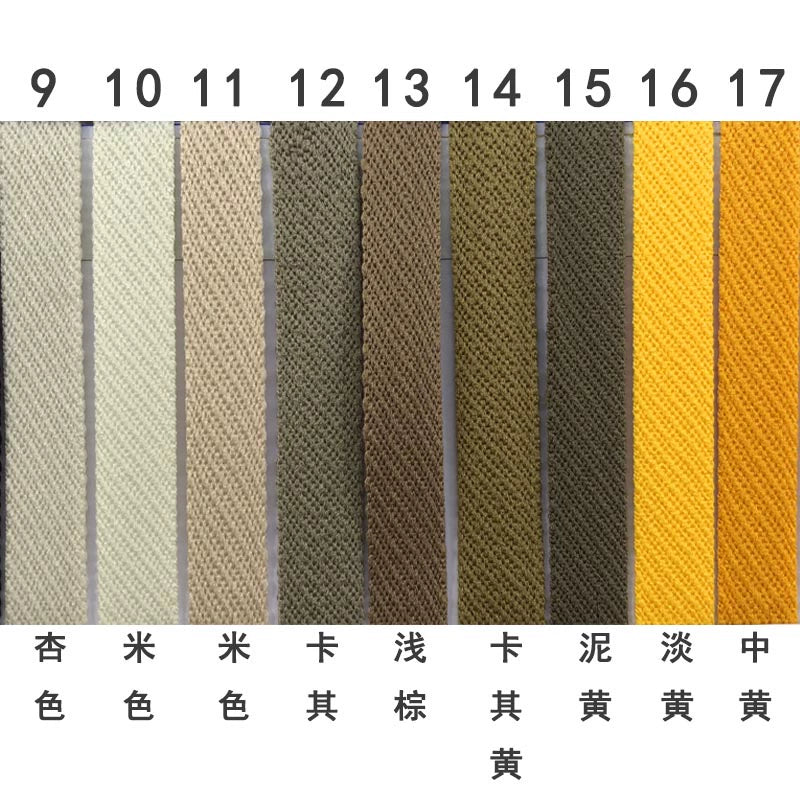 3879 50 colores en stock 1 cm de sarga de color, tira de presión para borde de cuello trasero, accesorios, tira de ribete para escote, tira lateral para ropa