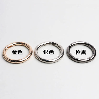 3532★ Anillo de metal de moda para bolso, botón, bolso, equipaje, zapatos, cadena decorativa, botón, abrigo, cortavientos, anillo abierto