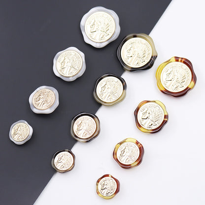 3245★  Special-shaped buttons clothes accessories versatile metal coat buttons men's and women's tops fashion trench coat jacket decorative buttons