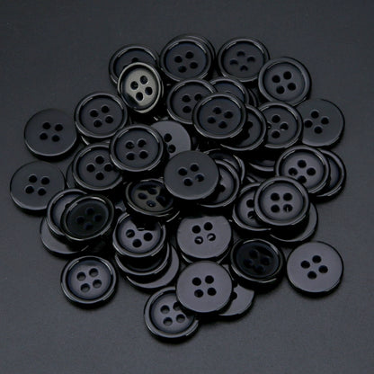 3495★ Botones Especiales Resina Transparente Dos Ojos Cuatro Ojos Botón de Pan Botón de Camisa Botón de Camisa de Primavera y Verano Botón de Suéter de Chaqueta