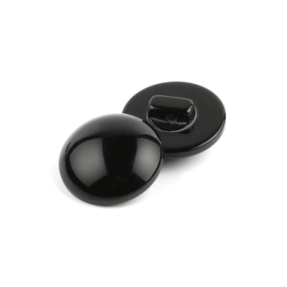 3454★ Botones redondos negros de alta gama para abrigo de cachemira, suéter, chaqueta de lana, ropa de mujer versátil, botones decorativos de resina