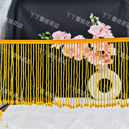 Tubo de cuentas de industria pesada de 15 cm de ancho, colgante de encaje de cristal, accesorios de ropa para vestido de novia, accesorios de bricolaje